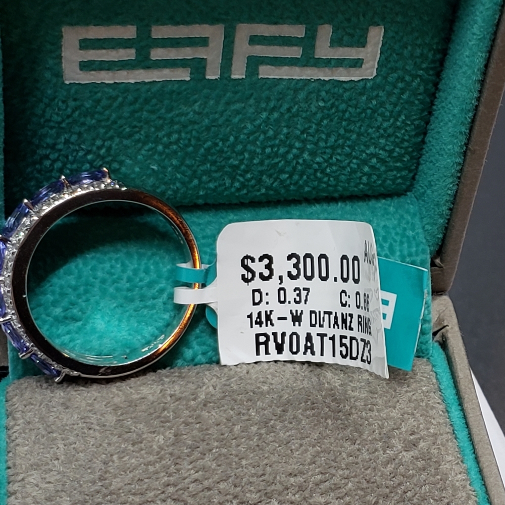 EFFY Tanzanite & Diamond band, 14k white gold - Picture 7 of 10